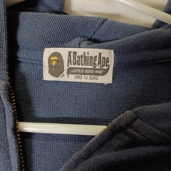 BAPE Rainbow Shark Oversized Zip Hoodie - Picture 2 of 5